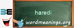 WordMeaning blackboard for haredi